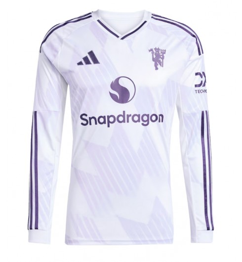 Moške Nogometnih dresov Manchester United Gostujoči 2025-26 Dolgi rokavi Moške Nogometnih dresov Manchester United Gostujoči 2025-26 Dolgi rokavi